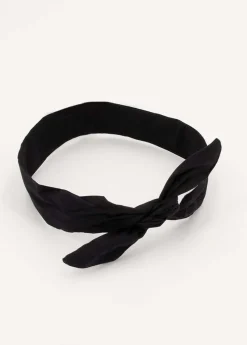 New Coton Du Monde Bandeau africain Twist Noir