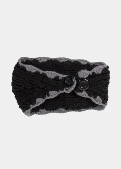 Cheap Coton Du Monde Bandeau Fleur Noir