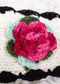 Flash Sale Coton Du Monde Bandeau Fleur Blanc