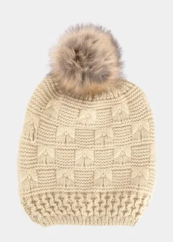 Sale Coton Du Monde Bonnet Noeud Beige