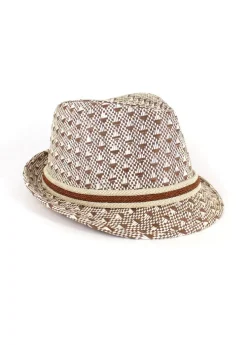 Best Sale Coton Du Monde Borsalino Marron motifs Motif marron