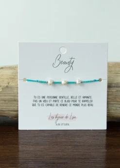 Discount Coton Du Monde Bracelet artisanal Beauty Turquoise
