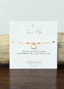 Cheap Coton Du Monde Bracelet artisanal Toi&Moi Rose