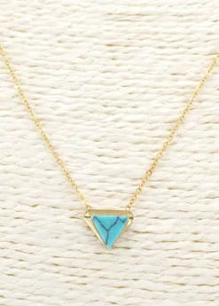 Best Coton Du Monde Collier Triangle Turquoise
