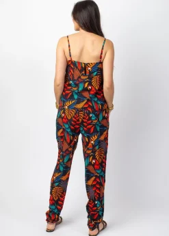 Cheap Coton Du Monde Combi Pantalon fines bretelles LOUCIA imprimé exotique Ara