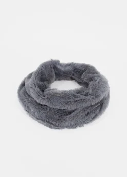 Clearance Coton Du Monde Echarpe Tour de Cou Gris