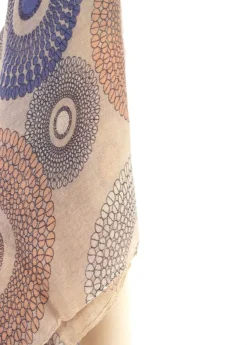 Cheap Coton Du Monde Foulard Cercles Cercles Beige