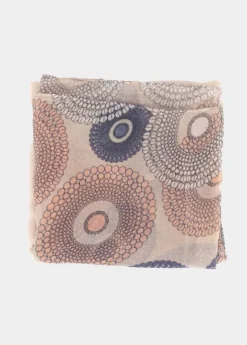 Cheap Coton Du Monde Foulard Cercles Cercles Beige