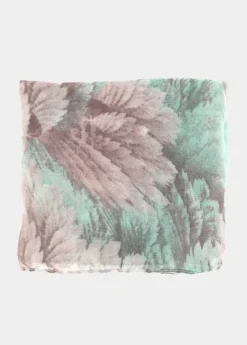Hot Coton Du Monde Foulard Plume Plumes Vert