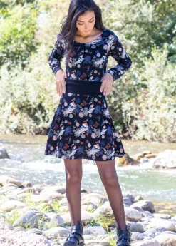 Cheap Coton Du Monde Jupe courte en coton DEEPALI imprimé fleuri Narcisse Hiver