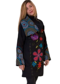 Cheap Coton Du Monde Manteau fleuri ORENOQUE