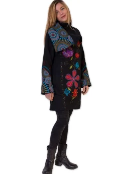 Cheap Coton Du Monde Manteau fleuri ORENOQUE