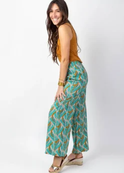 Online Coton Du Monde Pantalon femme ethnique MILLY bleu Savane Bleu