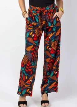 Store Coton Du Monde Pantalon femme fluide MELODY motif animalier Ara