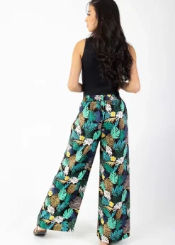 Fashion Coton Du Monde Pantalon fluide tendance MILLY vert Palme Vert