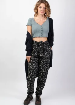 Hot Coton Du Monde Pantalon jambes droites en viscose épais JOVANY Orient