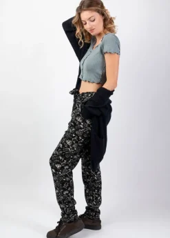 Hot Coton Du Monde Pantalon jambes droites en viscose épais JOVANY Orient