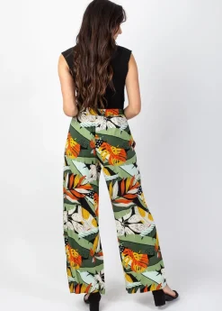 Sale Coton Du Monde Pantalon large fluide MELODY taille élastiquée Brésil