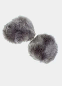 Best Sale Coton Du Monde Poignets Fourrure Anthracite