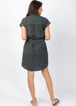 Store Coton Du Monde Robe chemise courte TALIA imprimé ethnique