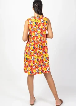 Sale Coton Du Monde Robe courte babydoll ALEXA imprimé floral Flowers Power