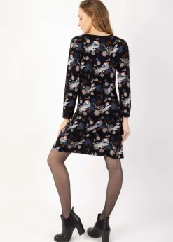 Online Coton Du Monde Robe courte en coton ARYA imprimé floral Narcisse Hiver