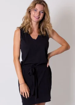 Clearance Coton Du Monde Robe courte en coton col V ELINE e Noir