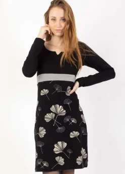 Best Sale Coton Du Monde Robe courte en coton SURYA imprimé Ginkgo