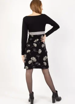 Best Sale Coton Du Monde Robe courte en coton SURYA imprimé Ginkgo