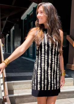 Online Coton Du Monde Robe courte en coton TATIANA imprimé africain African Vibes