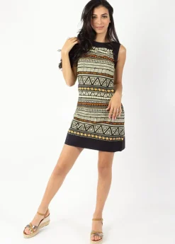 Store Coton Du Monde Robe courte en coton TATIANA imprimé ethnique Tribal