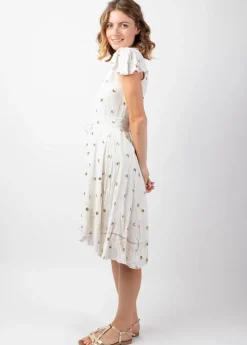 Best Coton Du Monde Robe courte ethnique chic INDIA he Blanc