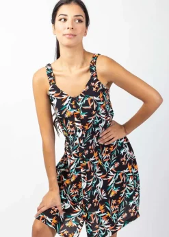 Best Coton Du Monde Robe courte JULIA motif fleuri