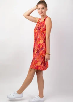 Fashion Coton Du Monde Robe fleurie courte été CHRISTINA fluide et légère Java