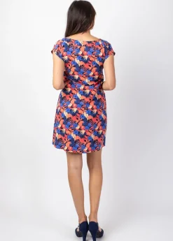 Clearance Coton Du Monde Robe légère en coton manches courtes ERIKA imprimé floral Majorque