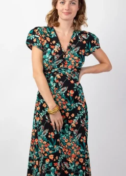 Hot Coton Du Monde Robe longue fluide et légère MARBELLA imprimé fleuri coloré Jaipur