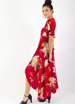 Hot Coton Du Monde Robe longue SAKURA bohème imprimé fleuri Volupte