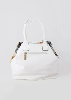 Clearance Coton Du Monde Sac à main bourse ETERNA patchwork Blanc