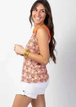 Cheap Coton Du Monde Top court femme style ethnique ESMEE Camélia