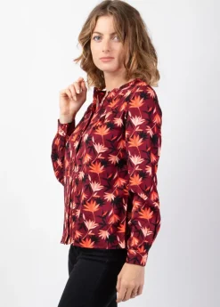 Shop Coton Du Monde Top manches longues en viscose épais JOE imprimé Colchique