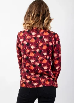 Shop Coton Du Monde Top manches longues en viscose épais JOE imprimé Colchique