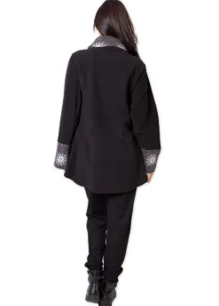 Store Coton Du Monde Veste polaire brodée HUDSON mandala Gris